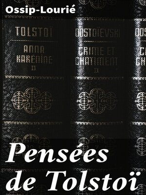 cover image of Pensées de Tolstoï
